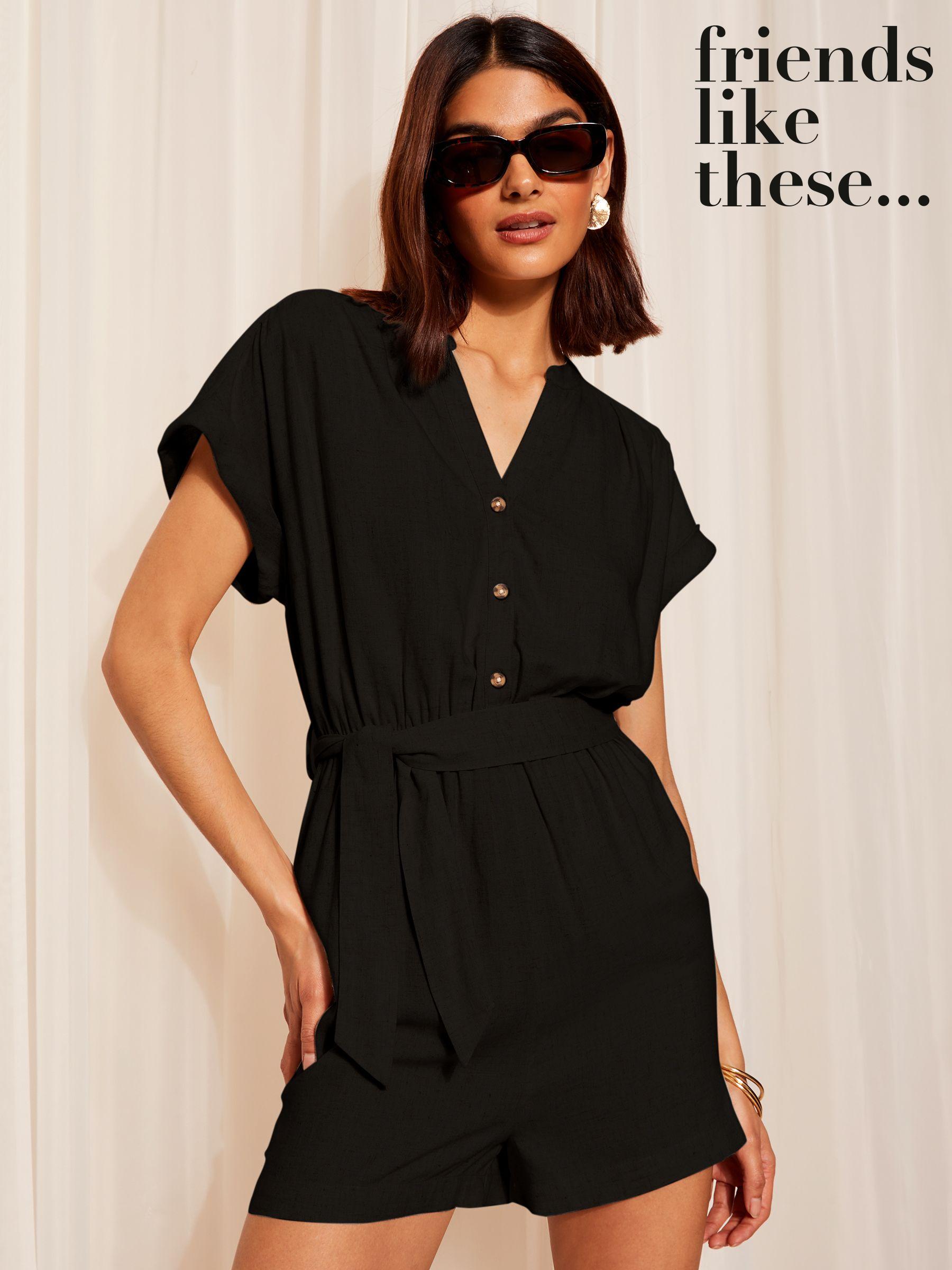 Next black playsuit store