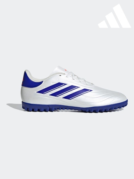 adidas White/Blue/Red Copa Pure 2 Club Turf Football Boots (K85457) | 111 QAR
