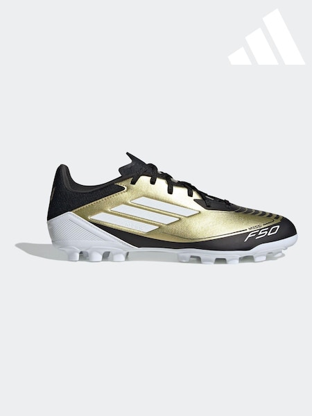 adidas Gold/White F50 League 2G/3G AG Messi Football Boots (K85465) | €56