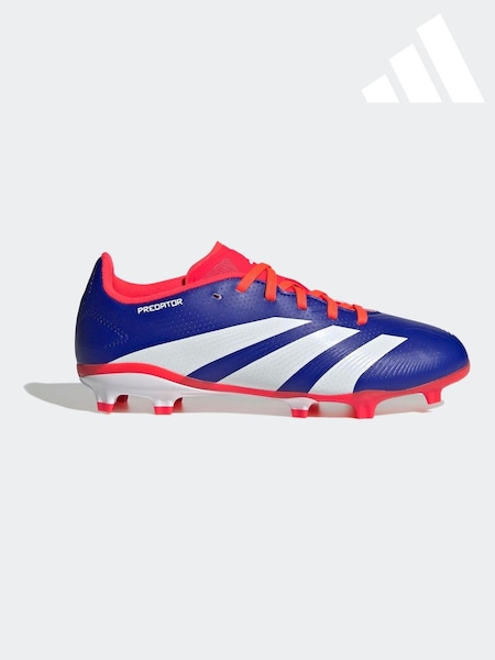 adidas Blue/White Predator League Firm Ground Boots Kids (K85470) | LEI 178