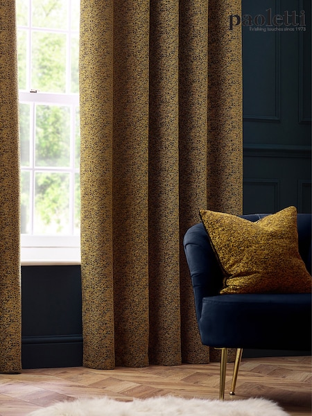 Riva Paoletti Gold Galaxy Chenille Piped Cushion (K85495) | $41