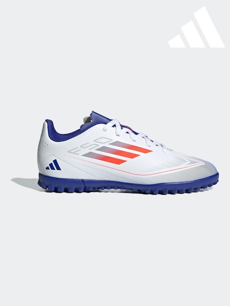 Blanc/Bleu/Rouge - Chaussures adidas F50 Club Turf pour enfant (K85501) | € 18
