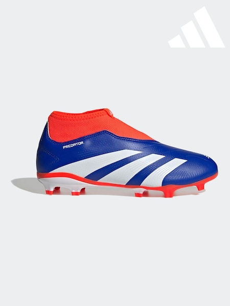 adidas Blue/White Predator League Laceless Firm Ground Boots Kids (K85504) | € 38