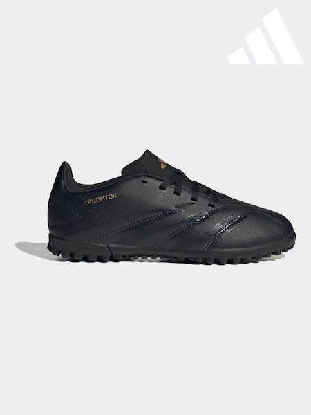adidas Black/Gold Kids Predator Club Turf Boots (K85516) | AED142