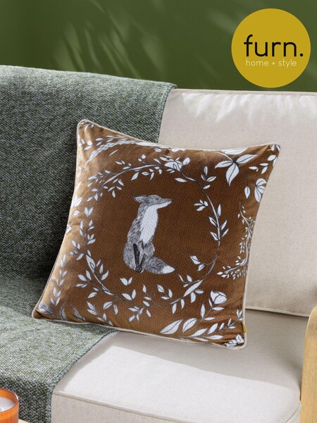 Furn Buckthorn Fox Velvet Piped Cushion (K85554) | 41 €