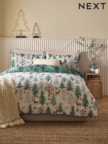 Christmas Reversible Duvet Cover and Pillowcase Set (K85857) | €9 - €23