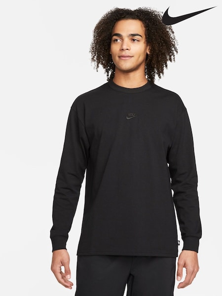 Nike Black Sportswear Premium Essentials 100% Cotton T-Shirt (K86336) | €53