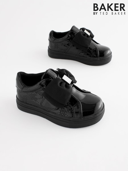 Baker by Ted Baker Girls Black Trainers with Bow (K86434) | €37