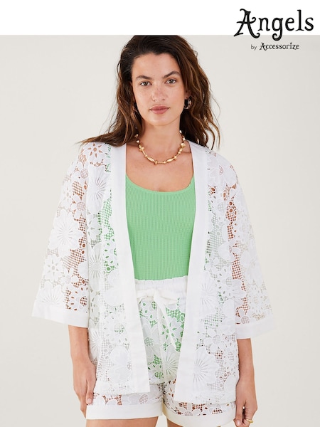 Accessorize White Lace Flower Cover-Up (K86482) | AED104