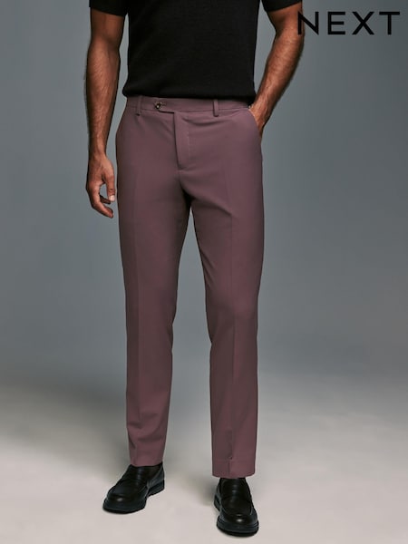 Purple Tailored Fit Motionflex Stretch Suit Trousers (K86496) | € 12