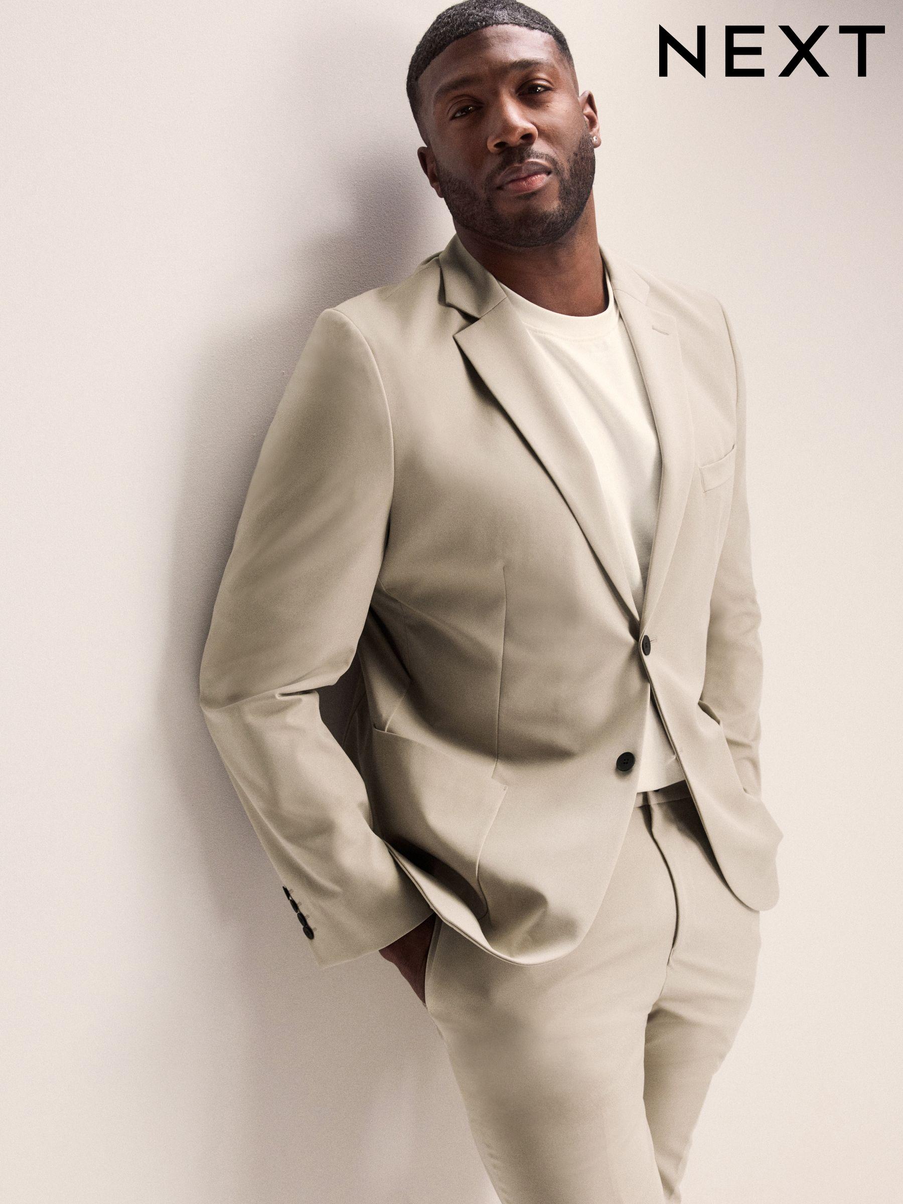 Men s Suit Jackets Natural Premium Formal Suits Next Luxembourg