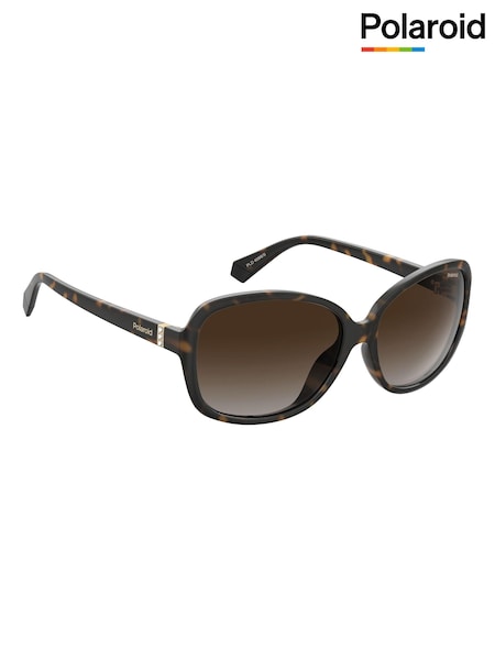 Polaroid 4098/s Butterfly Brown Sunglasses (K86728) | 447 LEI