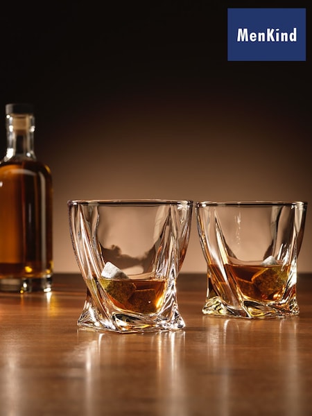 MenKind Twisted Glass set of 2 with Ice Stones (K86751) | €20