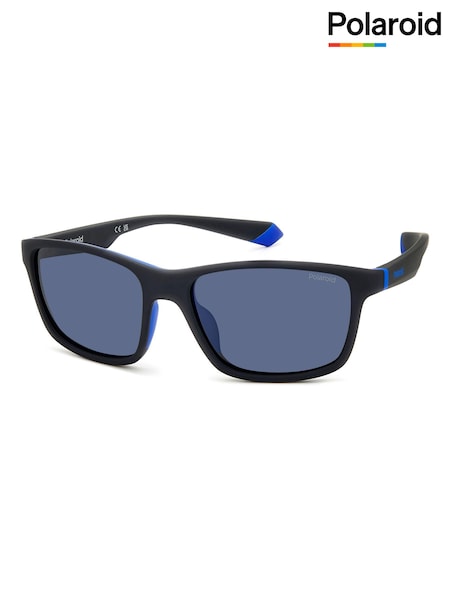 Polaroid 2153/S Rectangular Black Sunglasses (K86772) | NT$3,030