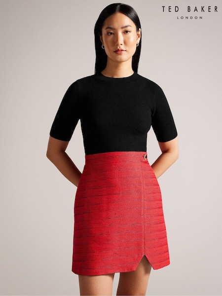Ted Baker Red Bailea Mini 2-in-1 Dress (K86884) | €108