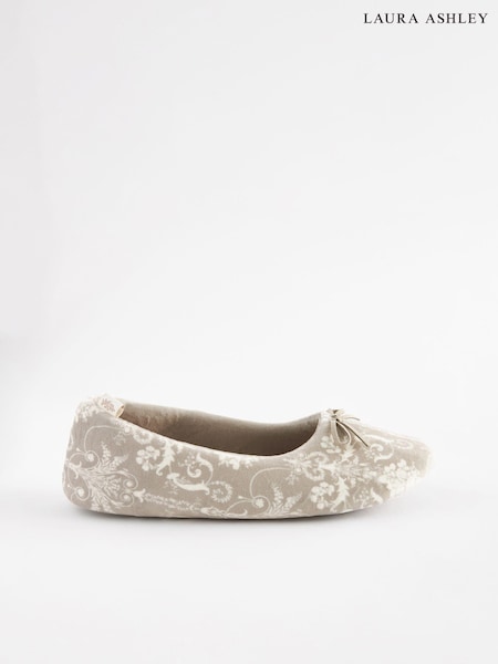 Laura Ashley Mink Brown Ballet Slippers (K86911) | AED82