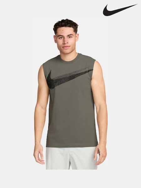 Nike Khaki Dri-FIT Sleeveless Training T-Shirt (K87104) | €20