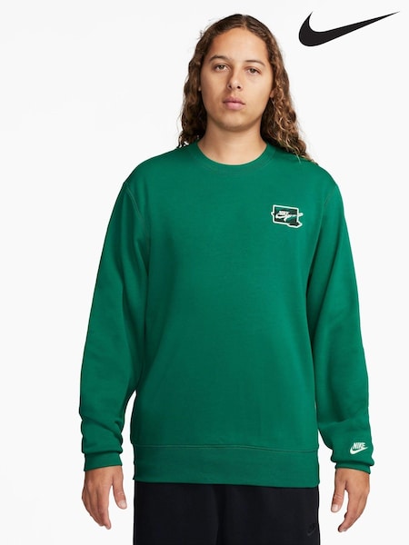 Nike Green Club Printed Graphic Sweatshirt (K87128) | €43