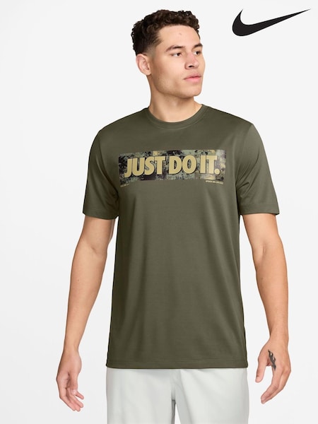 Nike Brown Dri-FIT Training T-Shirt (K87214) | €20