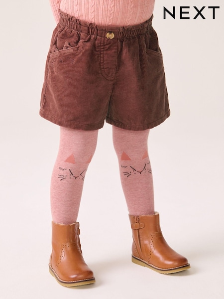 Pink 100% Cotton Co-ord Short And Tights Set (3mths-7yrs) (K87487) | €4 - €6