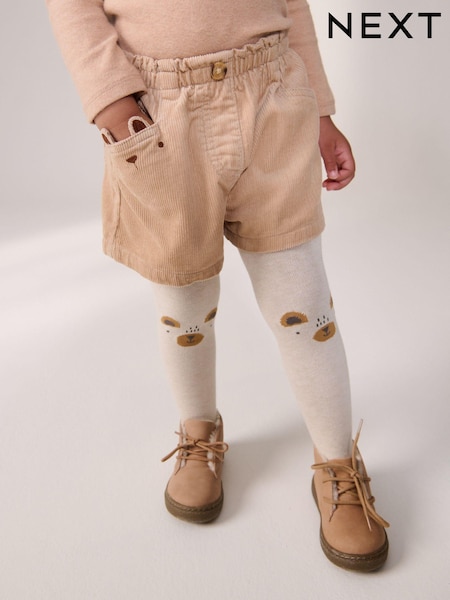 Neutral 100% Cotton Co-ord Short And Tights Set (3mths-7yrs) (K87494) | €10 - €12.50