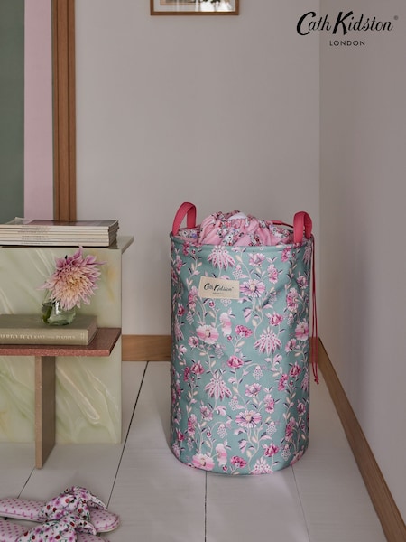 Cath Kidston Green/Pink Floral Laundry Hamper (K87508) | 5,480 ISK