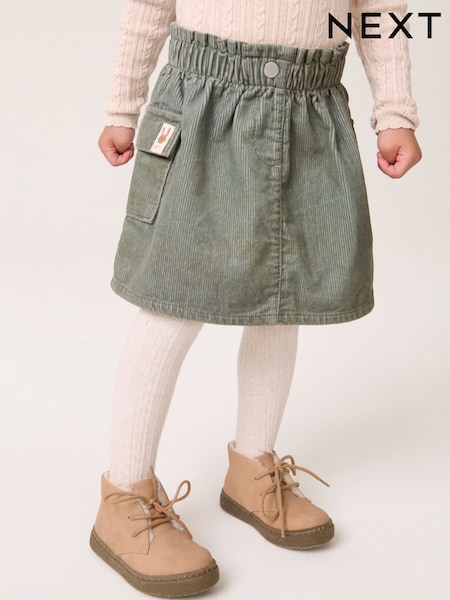 Khaki Green 100% Cotton Co-ord Skirt (3mths-7yrs) (K87511) | 34 QAR - 41 QAR