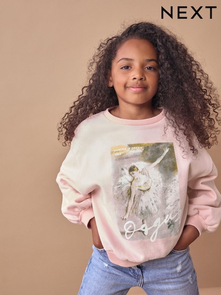 Pink Edgar Degas License Ballet Sweatshirt (3-16yrs) (K87612) | AED60 - AED78