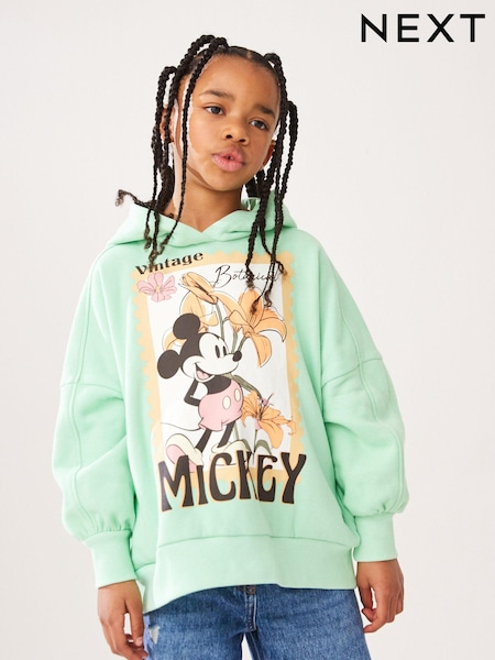 Green Mickey Mouse Hoodie (3-16yrs) (K88023) | €18 - €24
