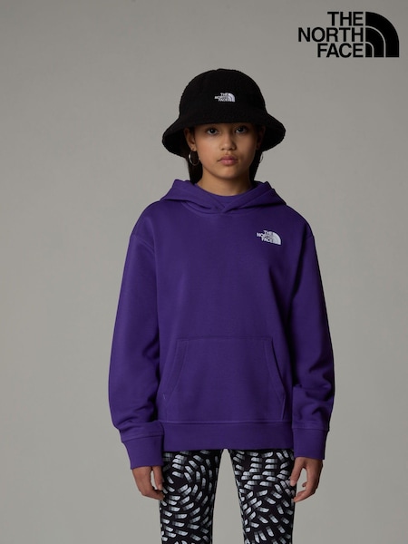 The North Face Purple Girls Vertical Line Hoodie (K88054) | 178 QAR