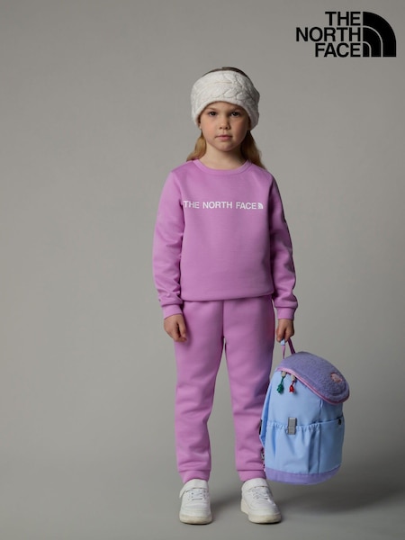 The North Face Purple Girls Everyday Sweat Top and Joggers Set (K88058) | 190 QAR
