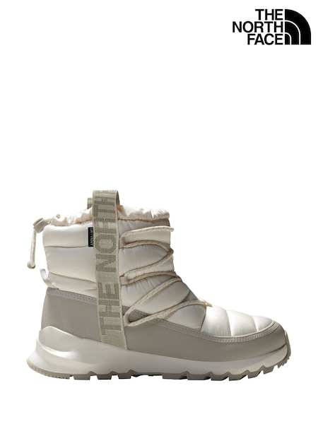 The North Face White Womens Thermoball Waterproof Lace Up Winter Boots (K88095) | 569 QAR