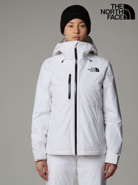 The North Face White Womens Descendit Ski Jacket (K88140) | AED1,100
