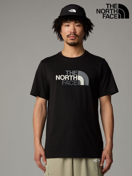 שחור - The North Face Easy T-shirt (K88152) | ‏141‏₪