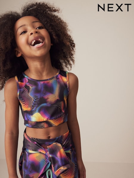 Multi Wave Sports Crop Top (5-16yrs) (K88174) | €2 - €4