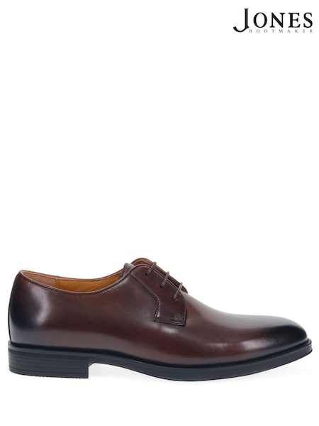 Brown - Regular Jones Bootmaker Manchester Wide Leather Lace-ups Shoes