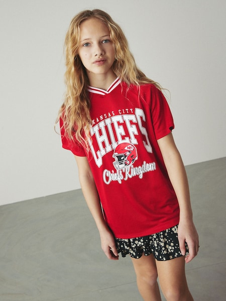 أحمر - Kansas City Chiefs NFL American Football T-Shirt (3-16yrs) (K88514) | ‏15 د.إ.‏ - ‏ 20‏ د.إ.