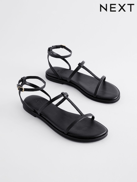 Black Forever Comfort® T-Bar Sandals (K88580) | €20.50