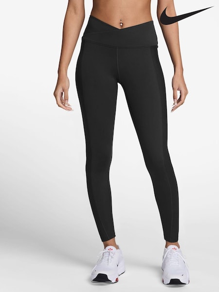 Черный - Nike One Wrap High Waisted 7/8 Leggings (K88880) | €73