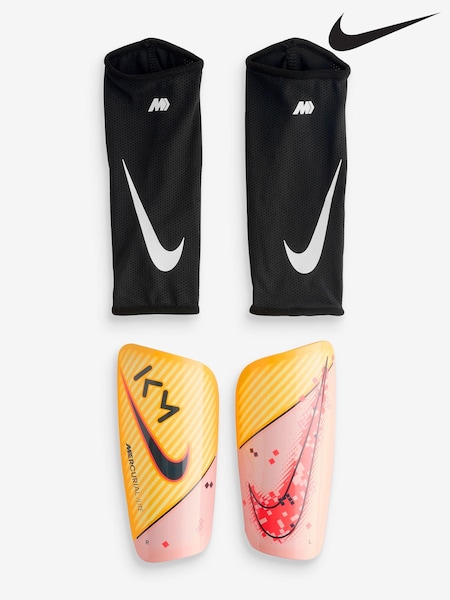 Nike Orange Kylian Mbappe Mercurial Lite Football Shin Guards (K88942) | €27