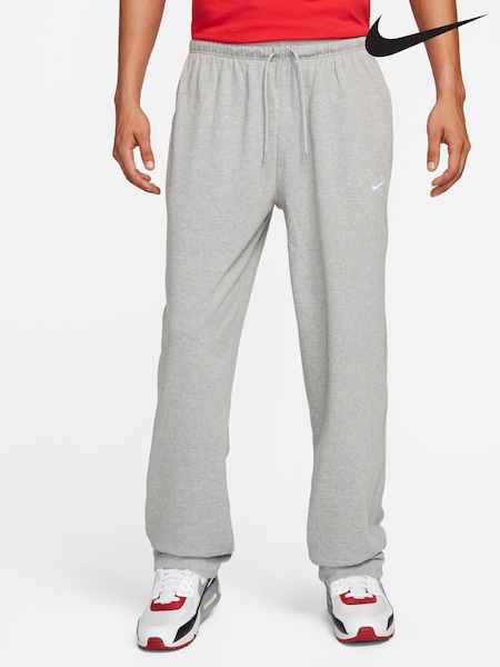 Grå - Nike Sportswear Club Knit Open Hem 100% Cotton Joggers (K88982) | kr950
