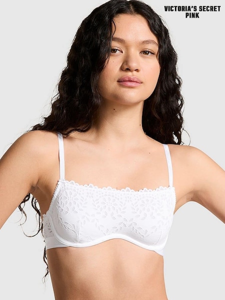 Victoria's Secret PINK White Lace Eyelet Bra (K89123) | €33