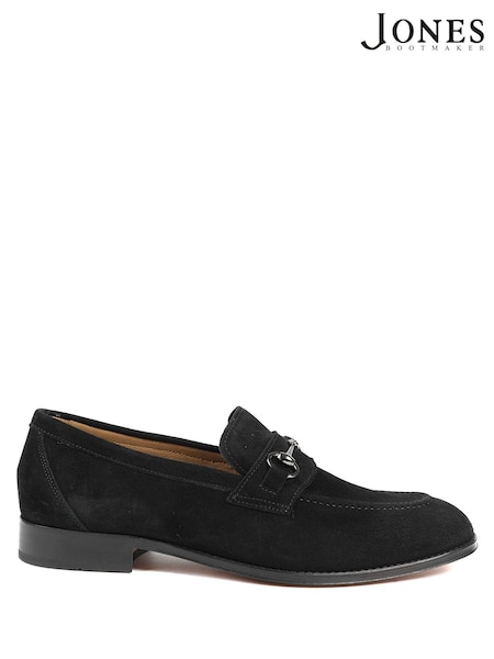 Black Suede - Regular Jones Bootmaker Reece Leather Loafers
