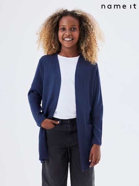 modra - Name It Knitted Cardigan with Pockets (K89858) | € 20