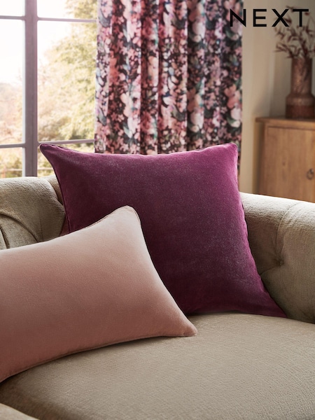 Plum Purple 59 x 59cm Soft Velour Cushion (K89931) | €23