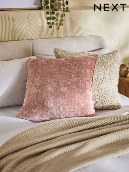 Pink Camilla Chenille Cushion (K89965) | €17