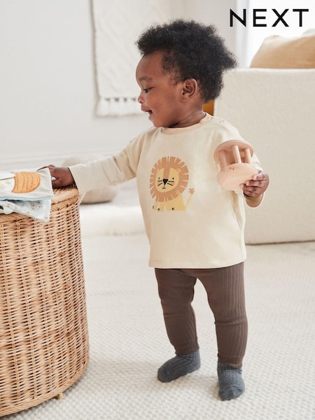 Neutral Lion Baby Top And Leggings Set (K90038) | €7.50 - €8.50