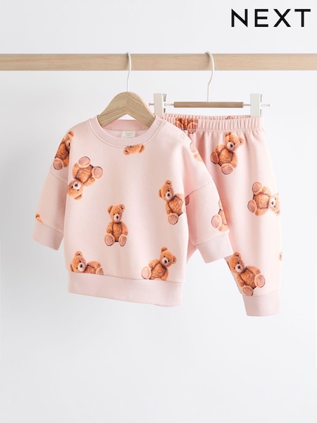 Neutral Bear Baby Sweatshirt And Leggings 2 Piece Set (K90057) | AED46 - AED53