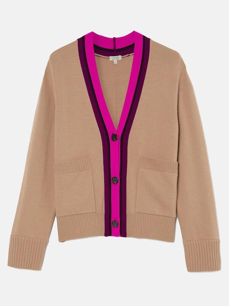 Jigsaw Cream Contrast Cardigan (K90091) | €102