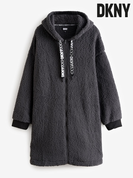 DKNY Hooded Zip Thru Blanket Hoodie (K90095) | €121